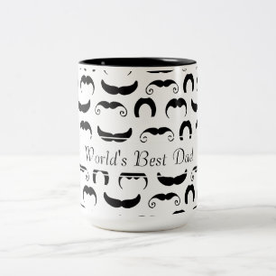 Caneca De Café Em Dois Tons Bigodes