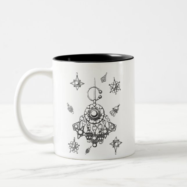 Caneca De Café Em Dois Tons Bijoux kabyle (Esquerda)