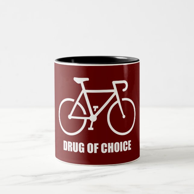 Caneca De Café Em Dois Tons Bike, Drogas Escolhidas (Centro)