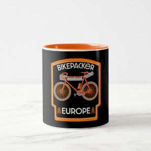 Caneca De Café Em Dois Tons Bikepacking Europe