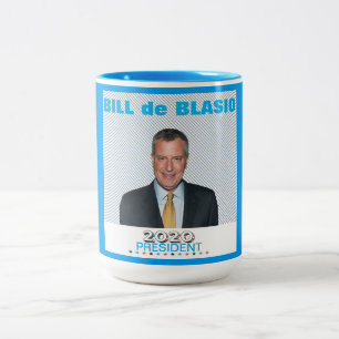 Caneca De Café Em Dois Tons Bill de Blasio 2020