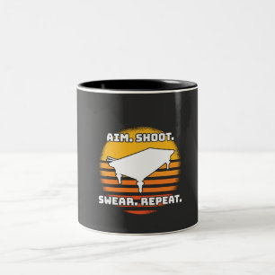 Caneca De Café Em Dois Tons Billiard Retro Vintage