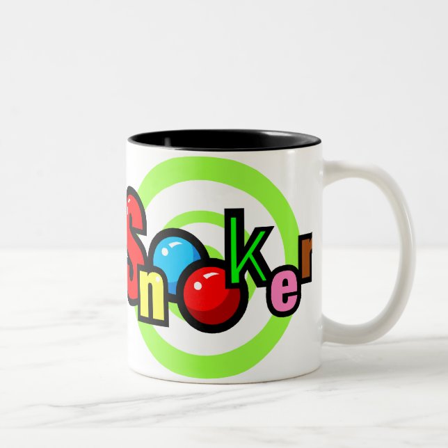 Caneca De Café Em Dois Tons Billiards Oferece Presentes de Piscina (Direita)