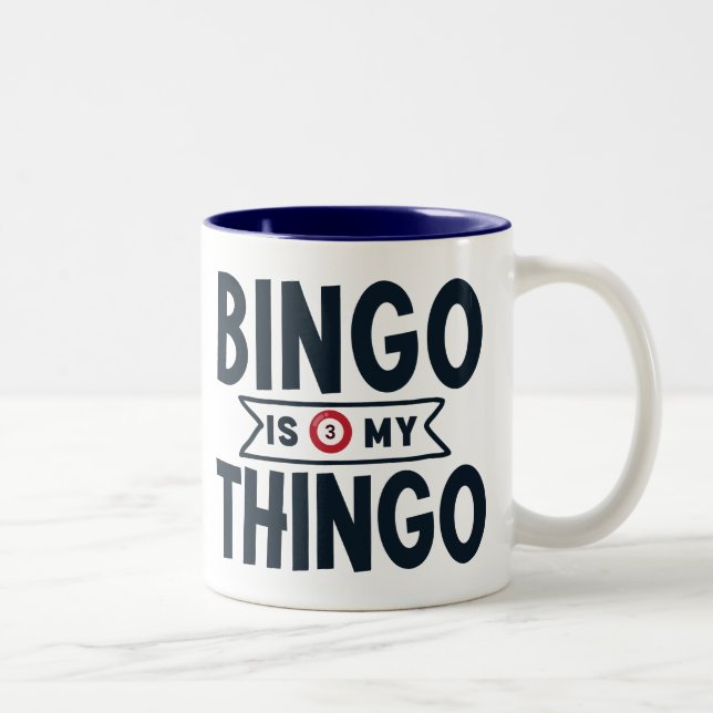 Caneca De Café Em Dois Tons Bingo É Meu Thingo (Direita)