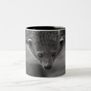 Caneca De Café Em Dois Tons Binturong Olhando Para Você