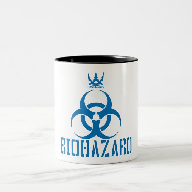 CANECA DE CAFÉ EM DOIS TONS BIOHAZARD（青） (Centro)