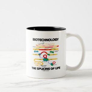 Caneca De Café Em Dois Tons Biotecnologia a emenda da vida (RNA maduro)