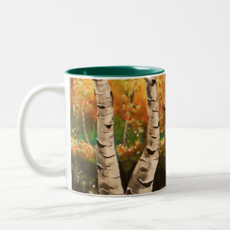 Caneca De Café Em Dois Tons Birch branco