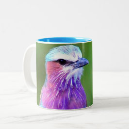 Caneca De Café Em Dois Tons Bird blue_iphone