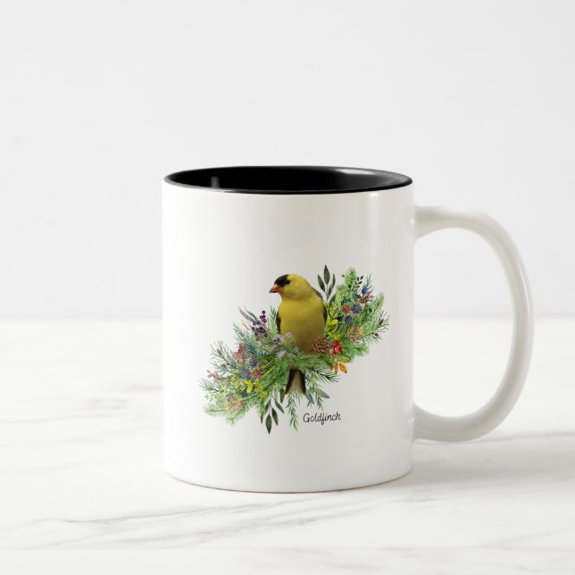 Caneca De Café Em Dois Tons Bird Mug Goldfinch (Direita)
