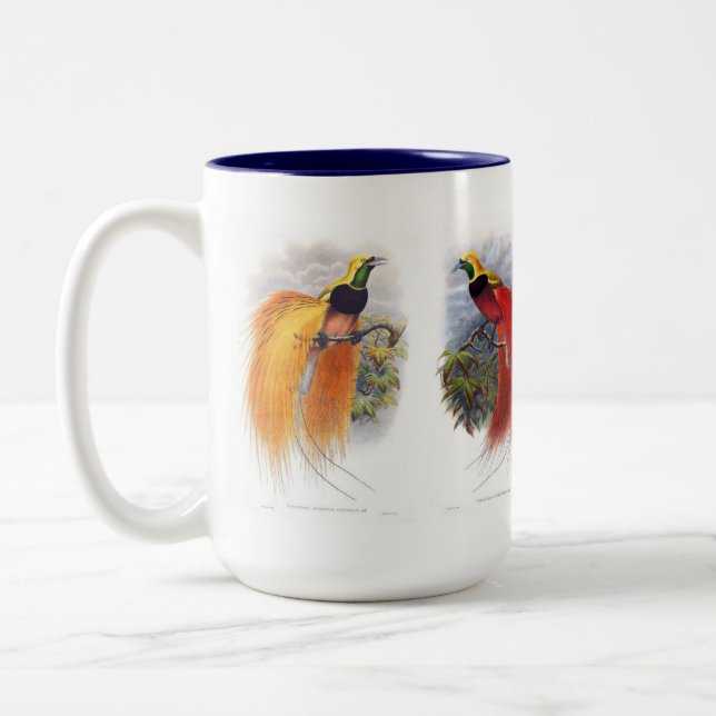 Caneca De Café Em Dois Tons Bird of paradise (Esquerda)