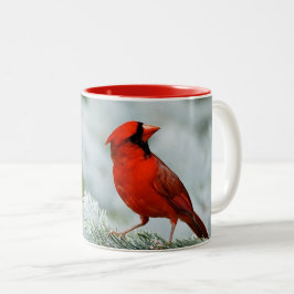 Caneca De Café Em Dois Tons Bird red_iphone