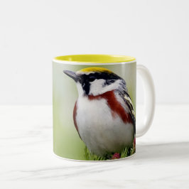 Caneca De Café Em Dois Tons Bird yellow_iphone