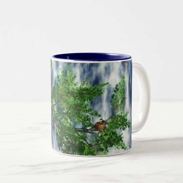 Caneca De Café Em Dois Tons Birdsnest Falls Mug (Frente Esquerda)