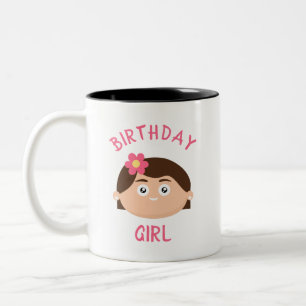 Caneca De Café Em Dois Tons Birthday Girl