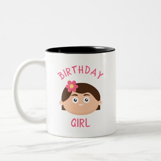 Caneca De Café Em Dois Tons Birthday Girl (Esquerda)