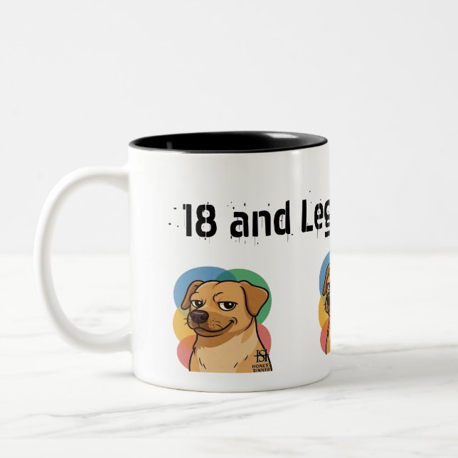 Caneca De Café Em Dois Tons birthdays Mug (Esquerda)
