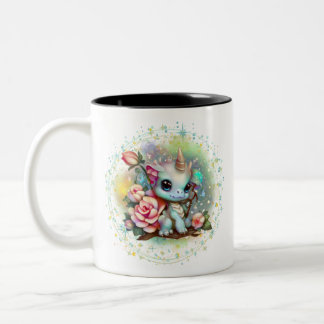 Caneca De Café Em Dois Tons Birthstone outubro Opal Dragon Mug