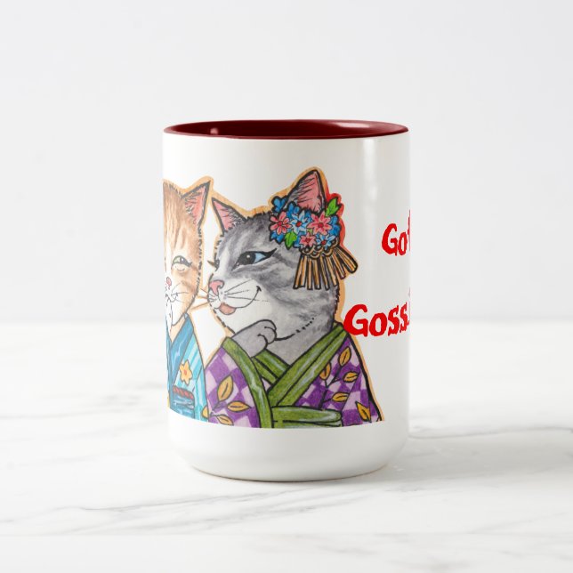 Caneca De Café Em Dois Tons Bisbolhetice obtida? (Centro)