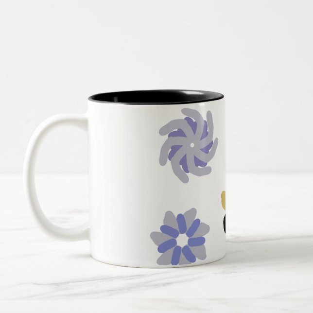 Caneca De Café Em Dois Tons Biscoito de Gengibre Alegre (Esquerda)
