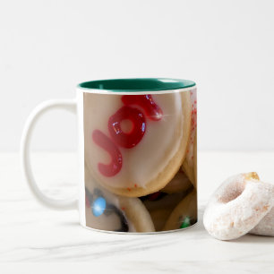 Caneca De Café Em Dois Tons Biscoitos de férias