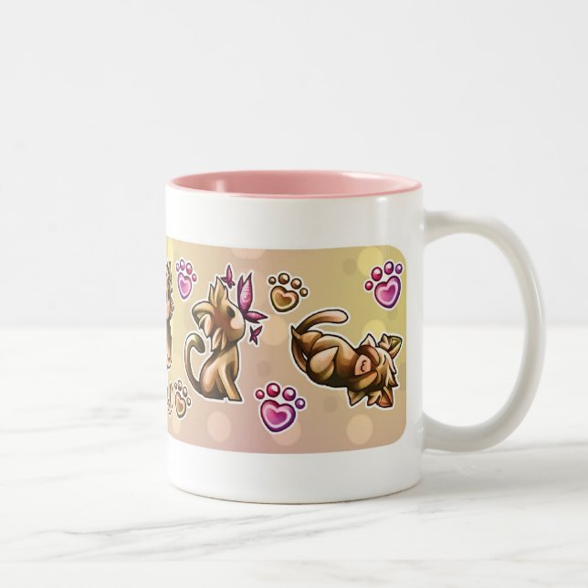 Caneca De Café Em Dois Tons BittyKitty (Direita)