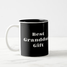 Caneca De Café Em Dois Tons Black Best Granddad Gift Mug