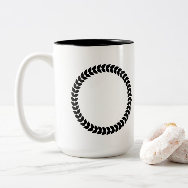 Caneca De Café Em Dois Tons Black Laurel deixa ira (Com Donut)