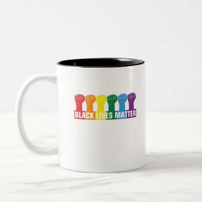 CANECA DE CAFÉ EM DOIS TONS BLACK LIVES MATTER 6 (Esquerda)