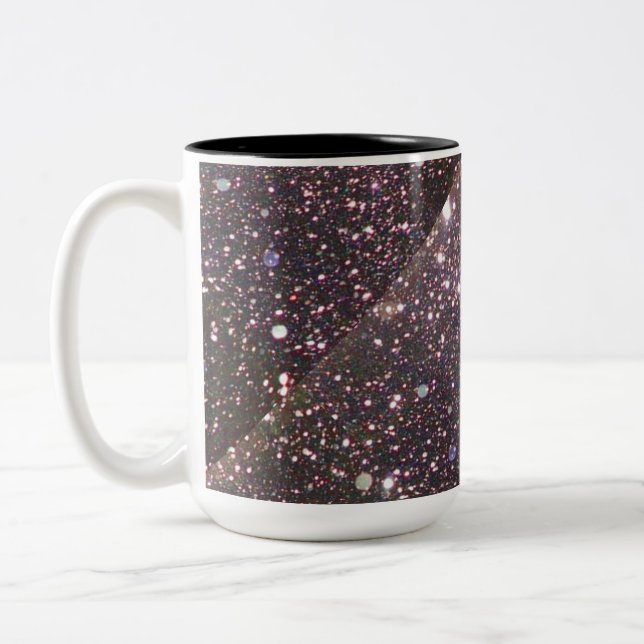 Caneca De Café Em Dois Tons Black Sparkle 2 Toned Mug (Esquerda)