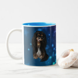 Caneca De Café Em Dois Tons Black & Tan Cavalier King Charles Spaniel