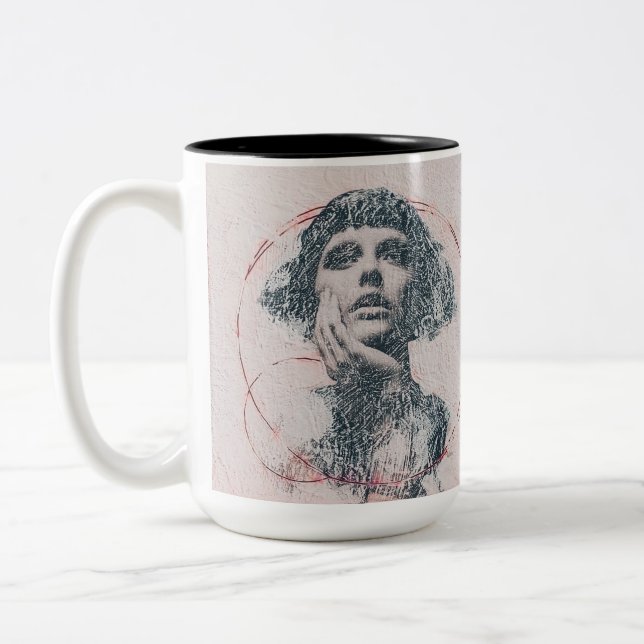 Caneca De Café Em Dois Tons Bliss (Esquerda)