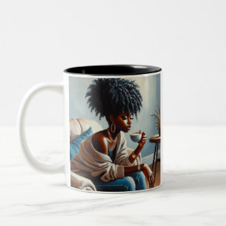 Caneca De Café Em Dois Tons "Bliss Bonitas" Mug
