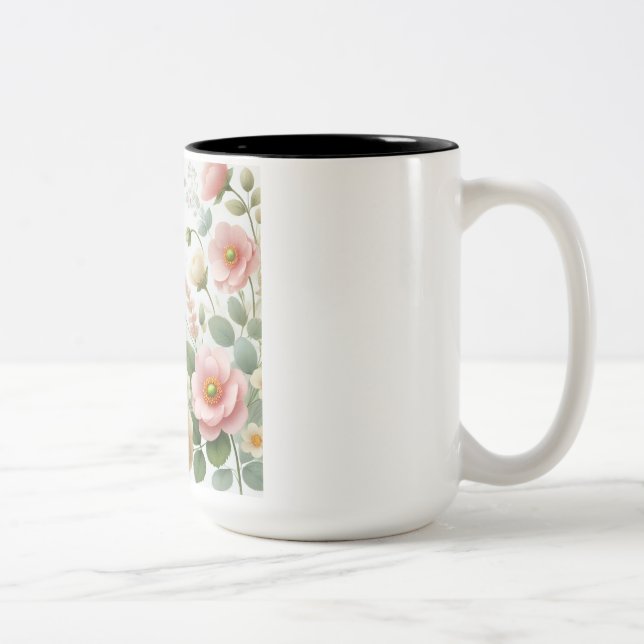 Caneca De Café Em Dois Tons "Bloom & Brew Mug" (Direita)
