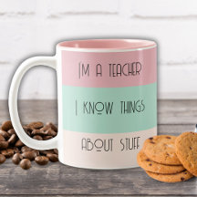 Bloqueio colorido de professor engraçado personali