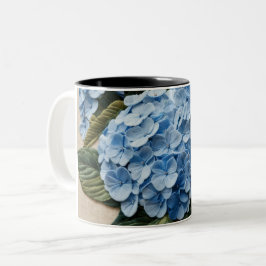 Caneca De Café Em Dois Tons Blue Hydrangea Coffee Mug