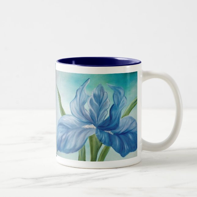 Caneca De Café Em Dois Tons Blue Iris Mug (Direita)