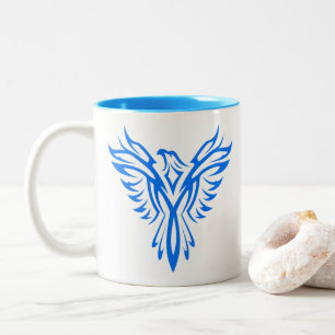 Caneca De Café Em Dois Tons Blue Phoenix Coffee Mug