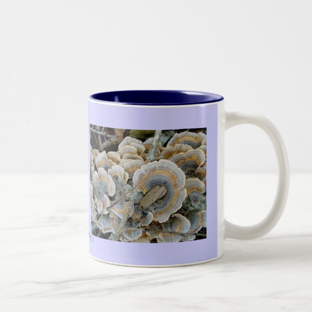 Caneca De Café Em Dois Tons Blue Shelf Fungus Mug (Direita)