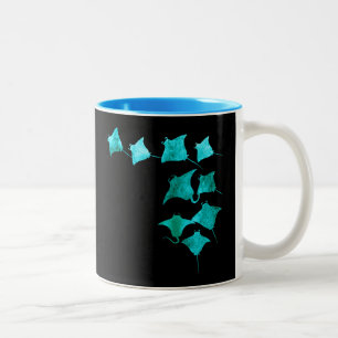 Caneca De Café Em Dois Tons Blue Stingrays