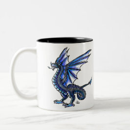 Caneca De Café Em Dois Tons Blue Wyvern Mug