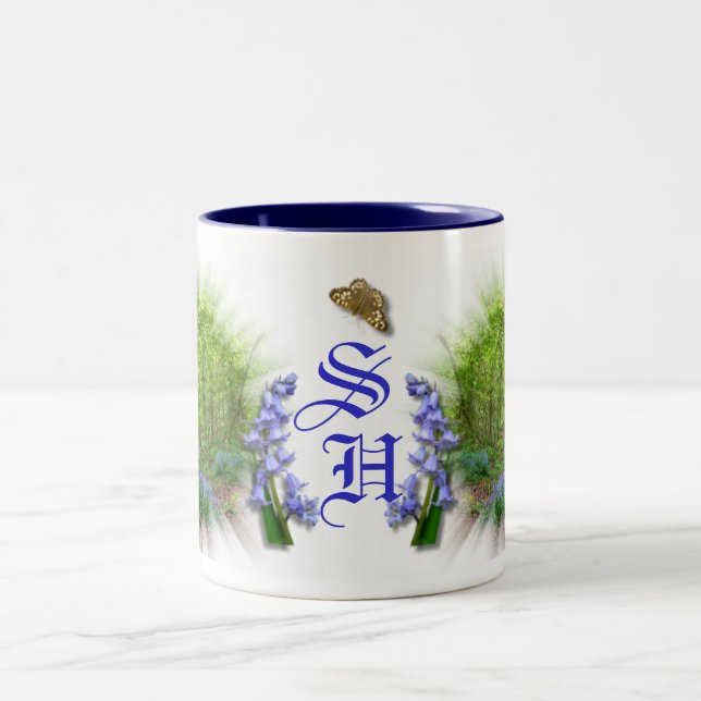 CANECA DE CAFÉ EM DOIS TONS BLUEBELL MONOGRAMA (Centro)