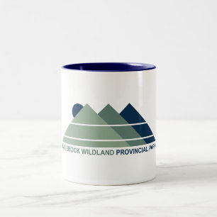 Caneca De Café Em Dois Tons Bluerock Wildland Provincial Park Mountain Sun