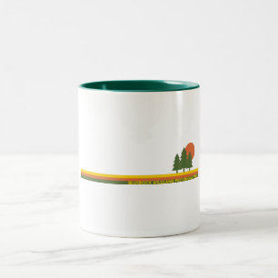 Caneca De Café Em Dois Tons Bluerock Wildland Provincial Park Pine Trees Sun