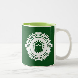 Caneca De Café Em Dois Tons Bluerock Wildland Provincial Park Sun Trees