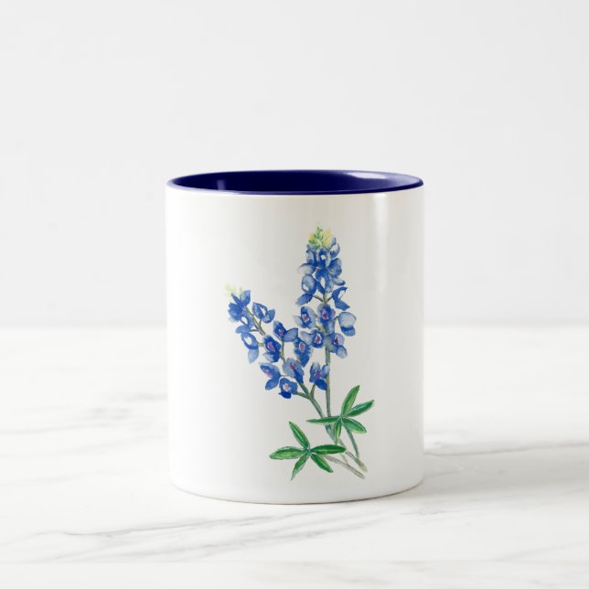 Caneca De Café Em Dois Tons Bluetooth de Aquarela (Centro)