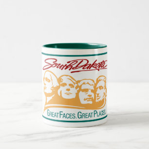 Caneca De Café Em Dois Tons Boa vinda sinal de estrada de South Dakota - EUA