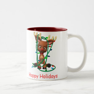 Caneca De Café Em Dois Tons Boas festas