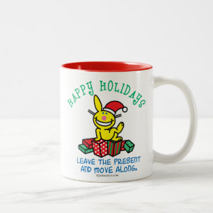 Caneca De Café Em Dois Tons Boas festas