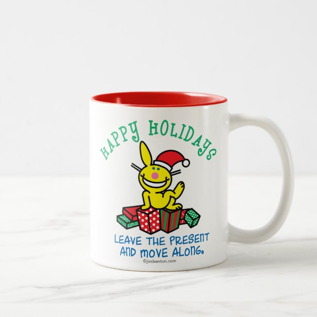 Caneca De Café Em Dois Tons Boas festas (Direita)